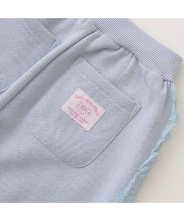 リセマイン(Lycee mine)の【一部再入荷】【毛玉バイバイ裏起毛裏毛】サイドフリルワイドシルエットスウェットパンツ6