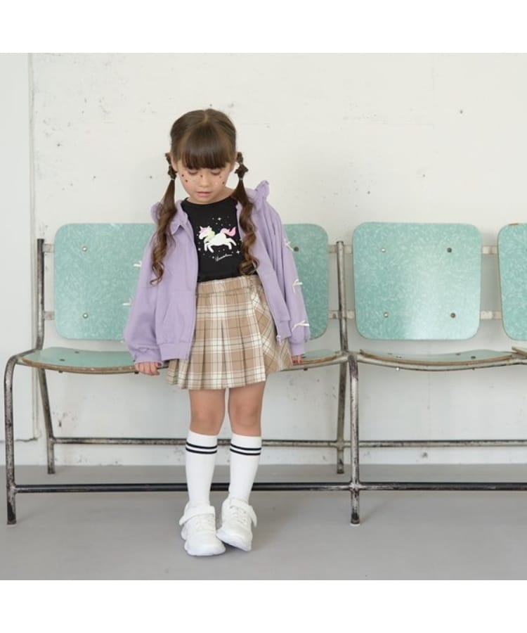 リセマイン(Lycee mine)の【一部再入荷】【毛玉バイバイ裏毛】リボン付きフリルジップパーカ11