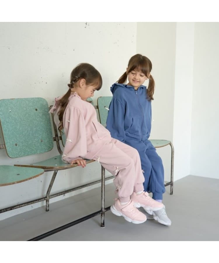 リセマイン(Lycee mine)の【一部再入荷】【毛玉バイバイ裏毛】リボン付きフリルジップパーカ19