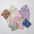 リセマイン(Lycee mine)の【一部再入荷】【毛玉バイバイ裏毛】リボン付きフリルジップパーカ1