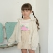 リセマイン(Lycee mine)の【一部再入荷】【毛玉バイバイ裏毛】リボン付きフリルジップパーカ オフホワイト(103)