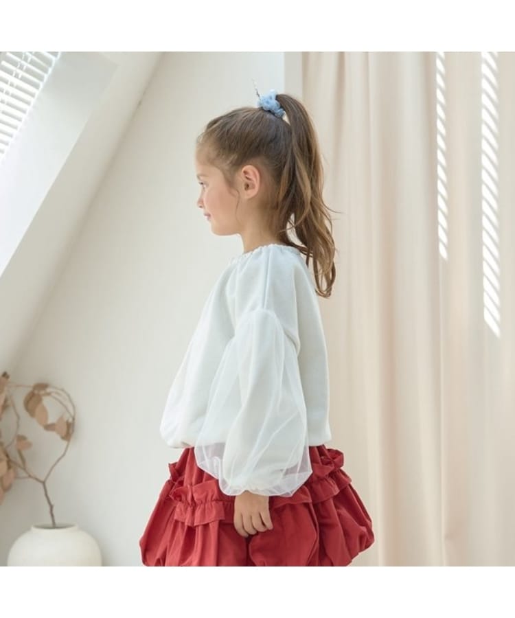 リセマイン(Lycee mine)の【裏起毛裏毛】ぷっくりシルエットチュール袖プルオーバー8