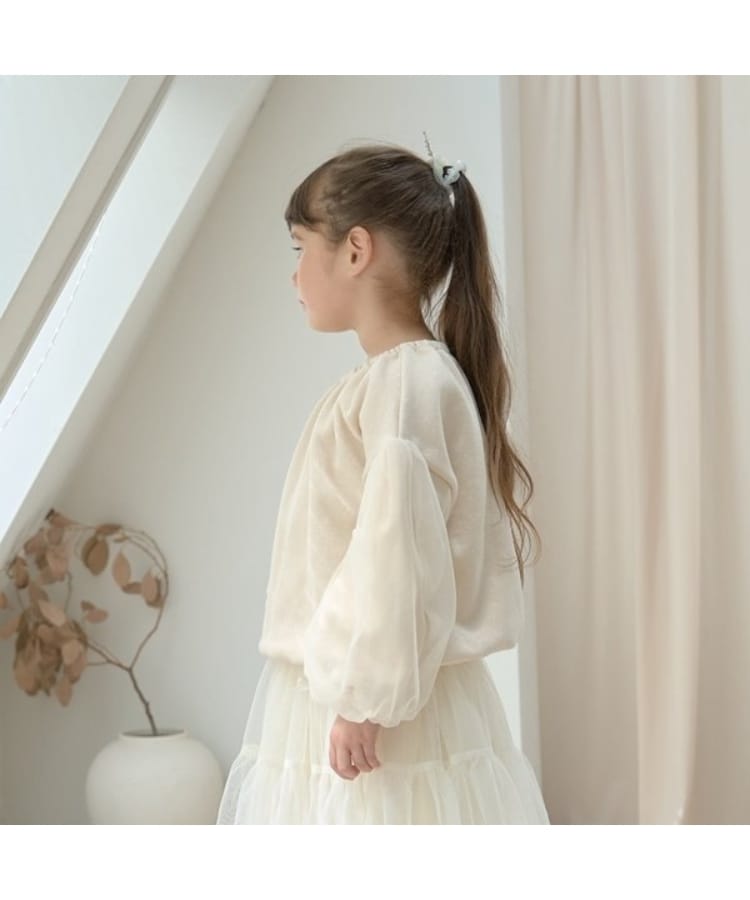 リセマイン(Lycee mine)の【裏起毛裏毛】ぷっくりシルエットチュール袖プルオーバー12