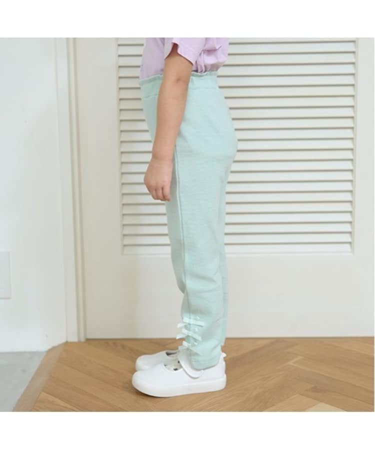 リセマイン(Lycee mine)の【大人気カラー再入荷】【ともパン】リボンリボンストレートパンツ ミントグリーン(021)