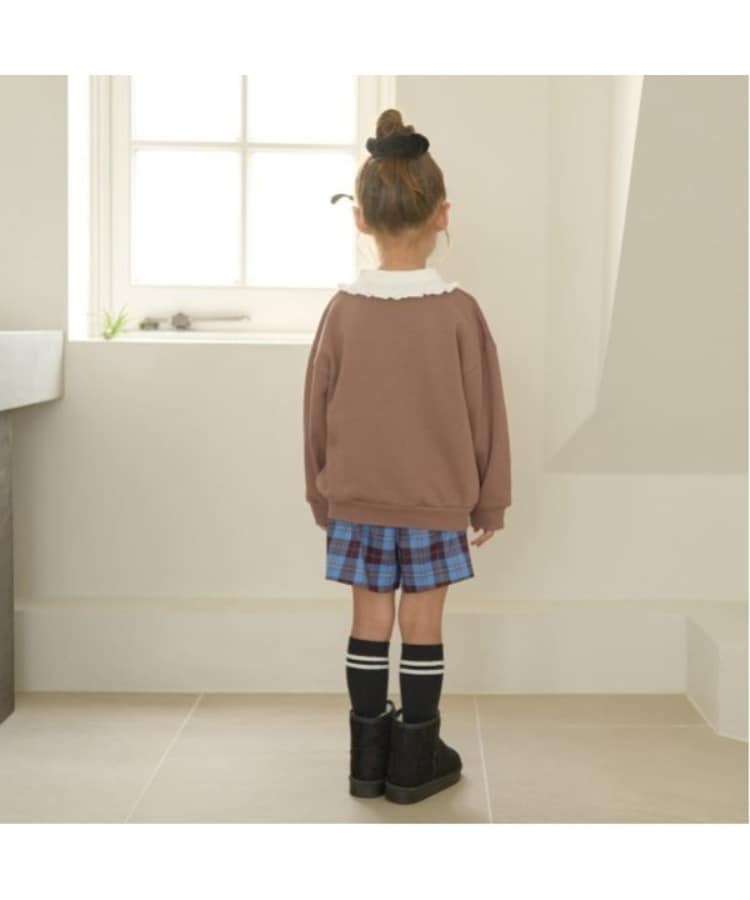 リセマイン(Lycee mine)の【毛玉バイバイ裏毛】フリル衿付きロゴ刺しゅうスウェット14