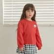 リセマイン(Lycee mine)の【毛玉バイバイ裏起毛裏毛】ハート刺しゅうボリュームスリーブスウェット レッド(061)