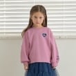 リセマイン(Lycee mine)の【毛玉バイバイ裏起毛裏毛】ハート刺しゅうボリュームスリーブスウェット ピンク(073)