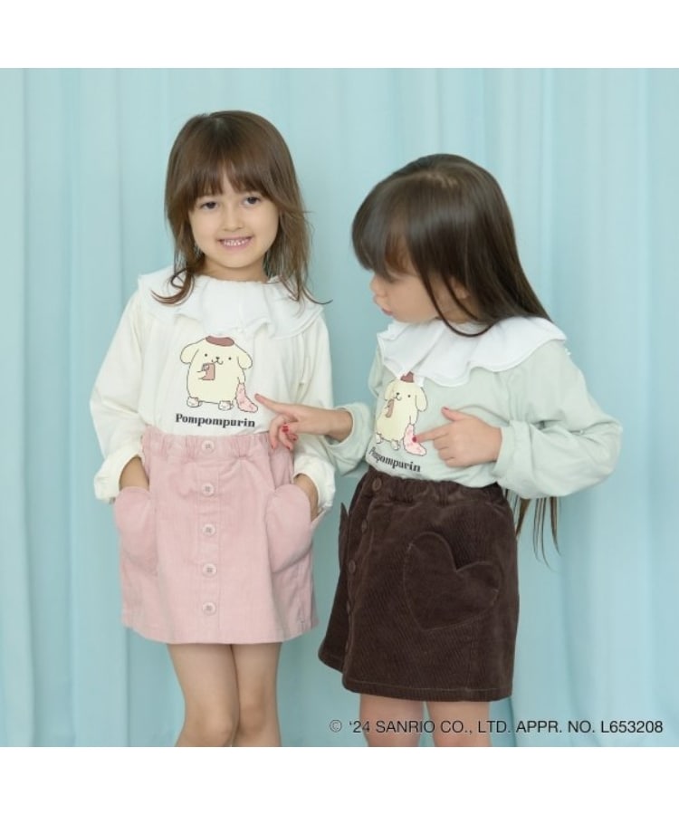 リセマイン(Lycee mine)の【サンリオキャラクターズ】【どちらが前でもOK!】シアー衿付きAラインプリントTシャツ11