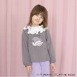 リセマイン(Lycee mine)の【サンリオキャラクターズ】【どちらが前でもOK!】シアー衿付きAラインプリントTシャツ チャコールグレー(013)
