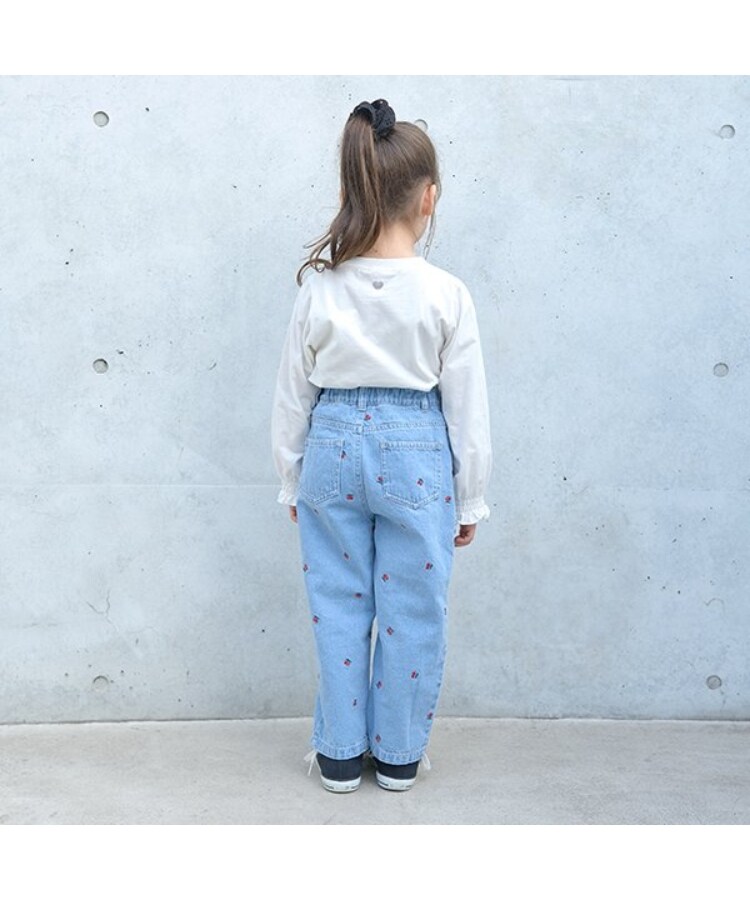 リセマイン(Lycee mine)の【LOVE DENIM】アソート刺しゅう総柄ストレートパンツ15