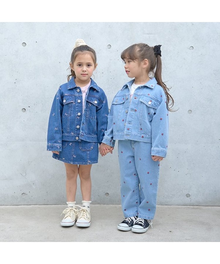 リセマイン(Lycee mine)の【LOVE DENIM】アソート刺しゅう総柄ストレートパンツ16