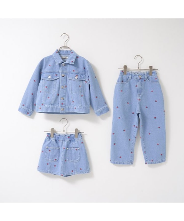 リセマイン(Lycee mine)の【LOVE DENIM】アソート刺しゅう総柄ストレートパンツ19