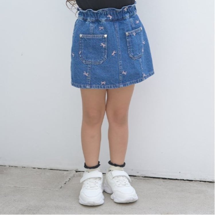 リセマイン(Lycee mine)の【LOVE DENIM】アソート刺しゅう総柄スカパン その他