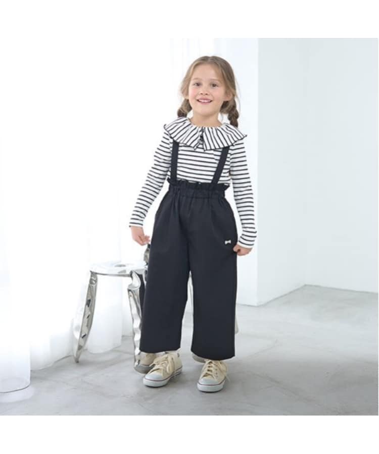 リセマイン(Lycee mine)の取り外せるサスペンダー付きリラックスパンツ16