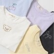 リセマイン(Lycee mine)の【ソフトコットン】アソートラインストーンモチーフパフAラインTシャツ2