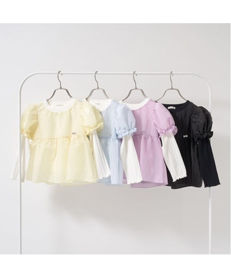 リセマイン(Lycee mine)のシアーブラウスドッキングトップス1