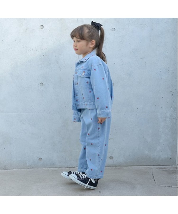 LOVE DENIM】アソート刺しゅう総柄Gジャン(デニムジャケット LOVE DENIM】アソート刺しゅう総柄Gジャン(デニムジャケット