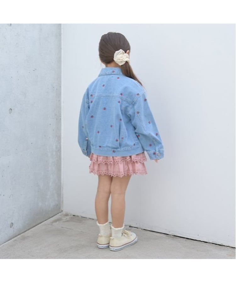 LOVE DENIM】アソート刺しゅう総柄Gジャン(デニムジャケット LOVE DENIM】アソート刺しゅう総柄Gジャン(デニムジャケット