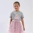 リセマイン(Lycee mine)の【ソフトコットン】アソートリボンモチーフプリントTシャツ グレー(112)
