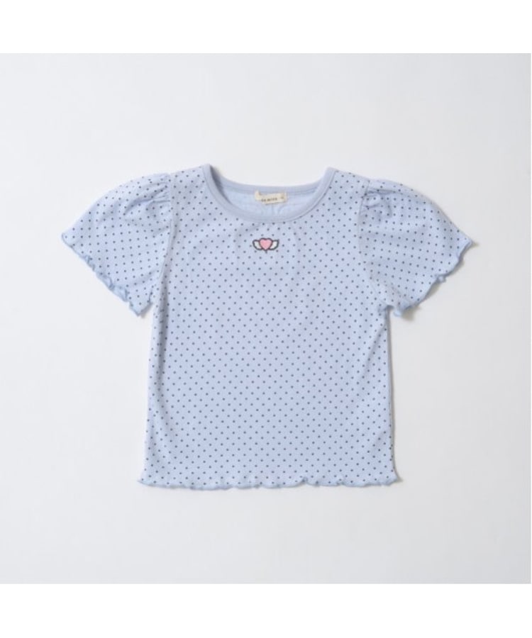 リセマイン(Lycee mine)の【ソフトコットン】ドットプリントミニミニパフ半袖Tシャツ25