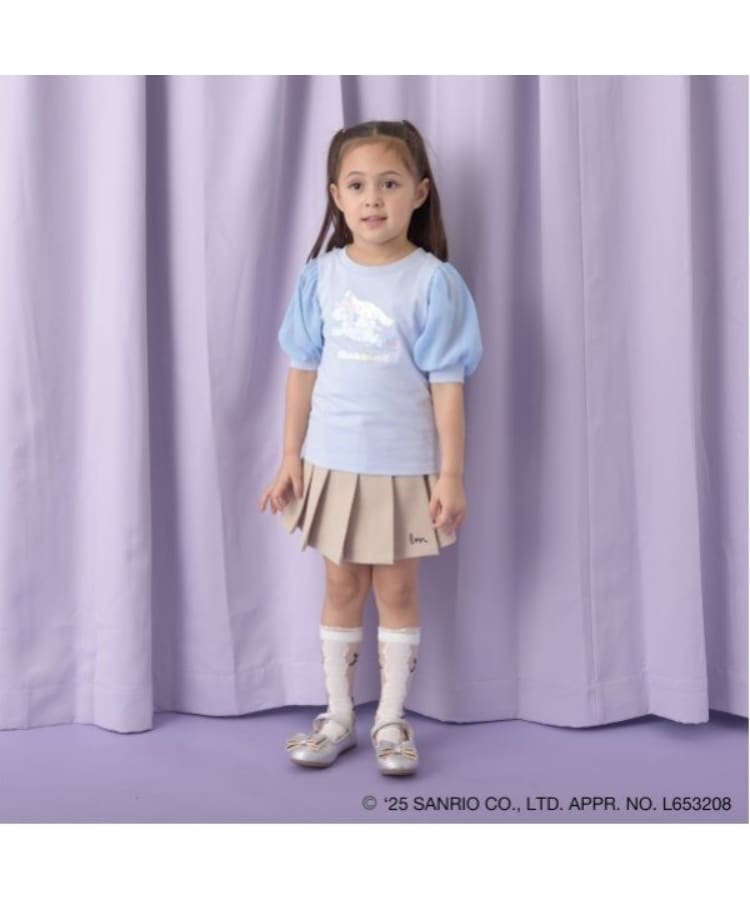 リセマイン(Lycee mine)の【サンリオキャラクターズ】【ソフトコットン】シナモロールオーロララメプリントパフTシャツ17