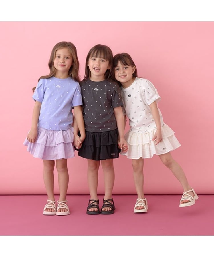 リセマイン(Lycee mine)の【ソフトコットン】アソート総柄タックスリーブTシャツ24
