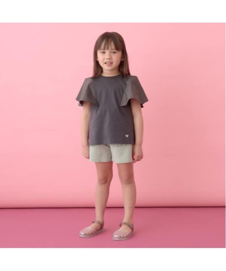 リセマイン(Lycee mine)の【前後どちらでもOK!】【ソフトコットン】フレアスリーブTシャツ25