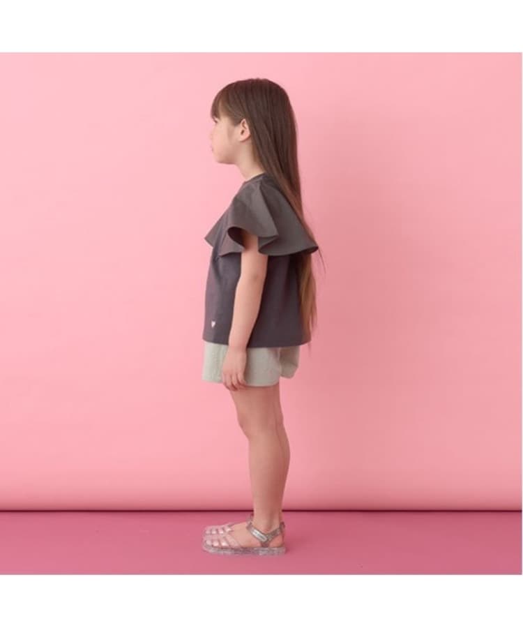 リセマイン(Lycee mine)の【前後どちらでもOK!】【ソフトコットン】フレアスリーブTシャツ26