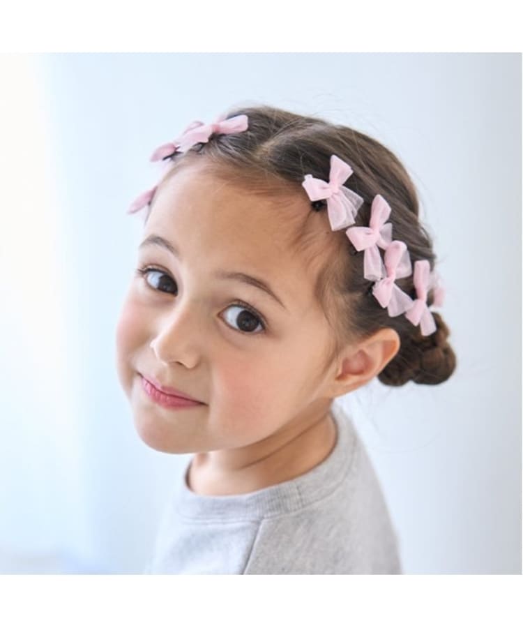 リセマイン(Lycee mine)の【大好評につき再入荷】チュールリボンちびヘアクリップ10Pセット8