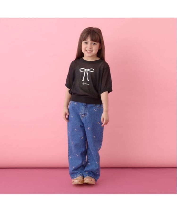 リセマイン(Lycee mine)の【マシンウォッシャブル】シアー半袖ニットトップス16