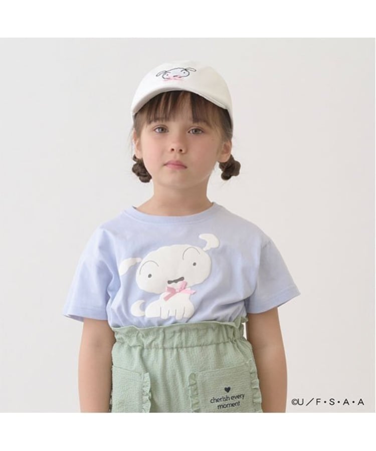 リセマイン(Lycee mine)の【クレヨンしんちゃん】【ソフトコットン】シロリボンTシャツ ブルー(192)
