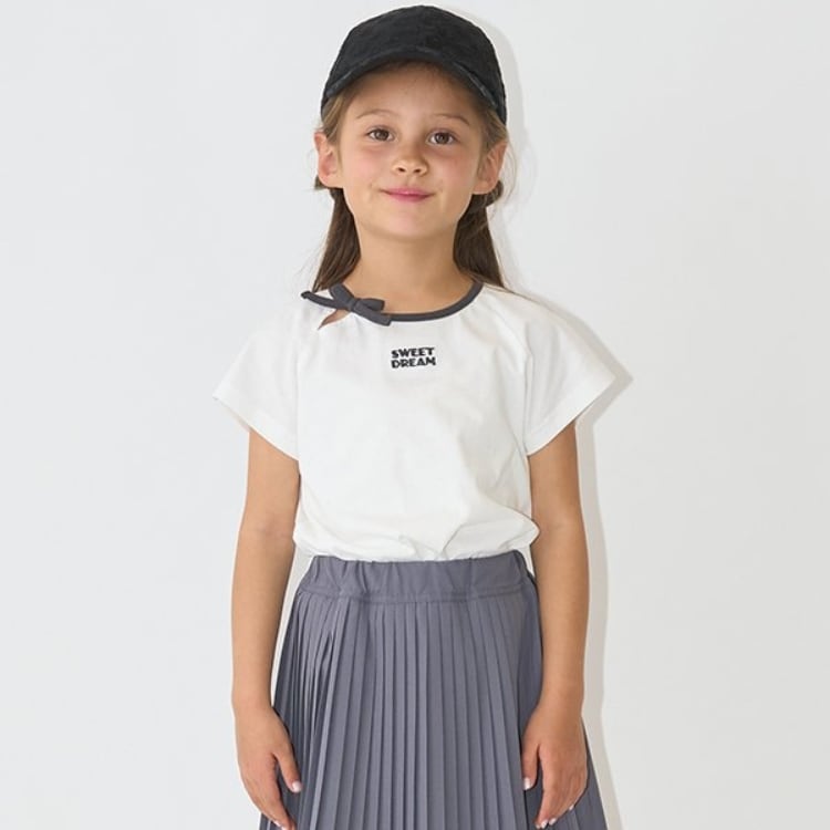 リセマイン(Lycee mine)の【ソフトコットン】バイカラーミニミニTシャツ Ｔシャツ