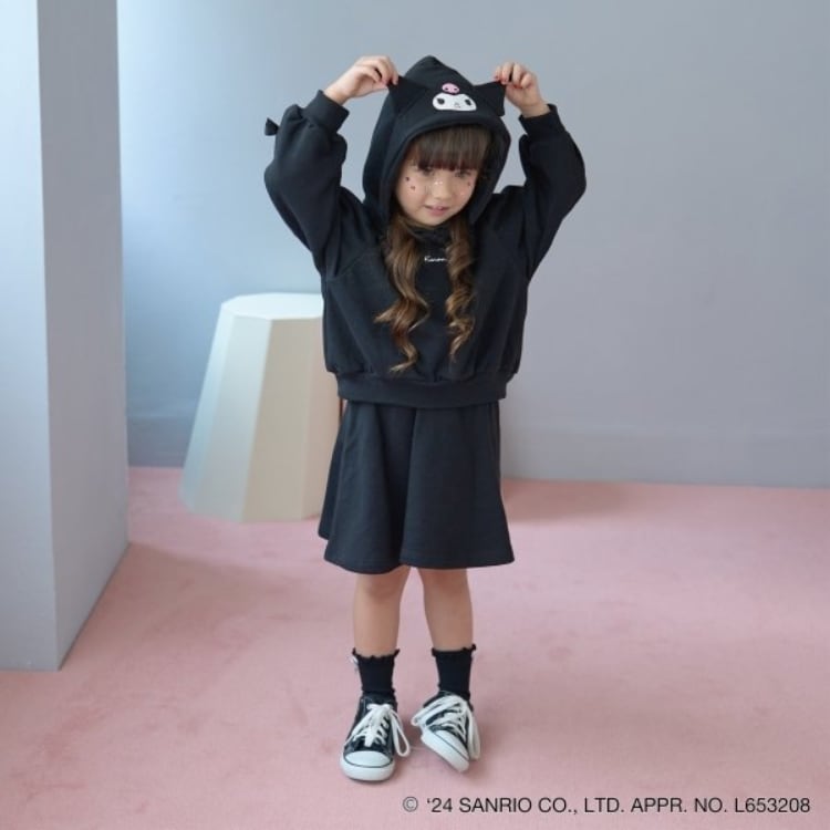 リセマイン(Lycee mine)の【一部再入荷】【サンリオキャラクターズ】変身パーカ&フレアスカートセットアップ アンサンブル