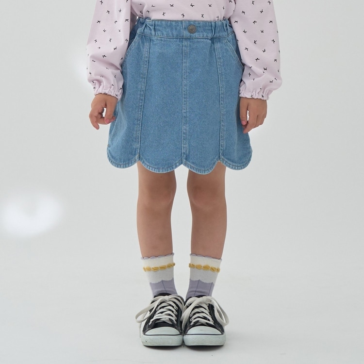 リセマイン(Lycee mine)のストレッチデニムスカラップスカパン その他