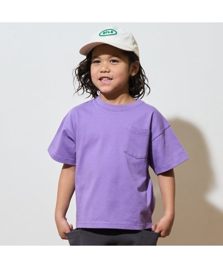 ビールーム(b.ROOM)の【カイテキ天竺】ビッグシルエットベーシックTシャツ パープル(081)