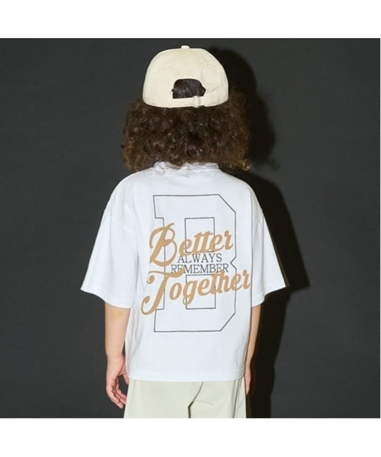 ビールーム(b.ROOM)の【カイテキ天竺】バックプリントTシャツ オフホワイト(003)