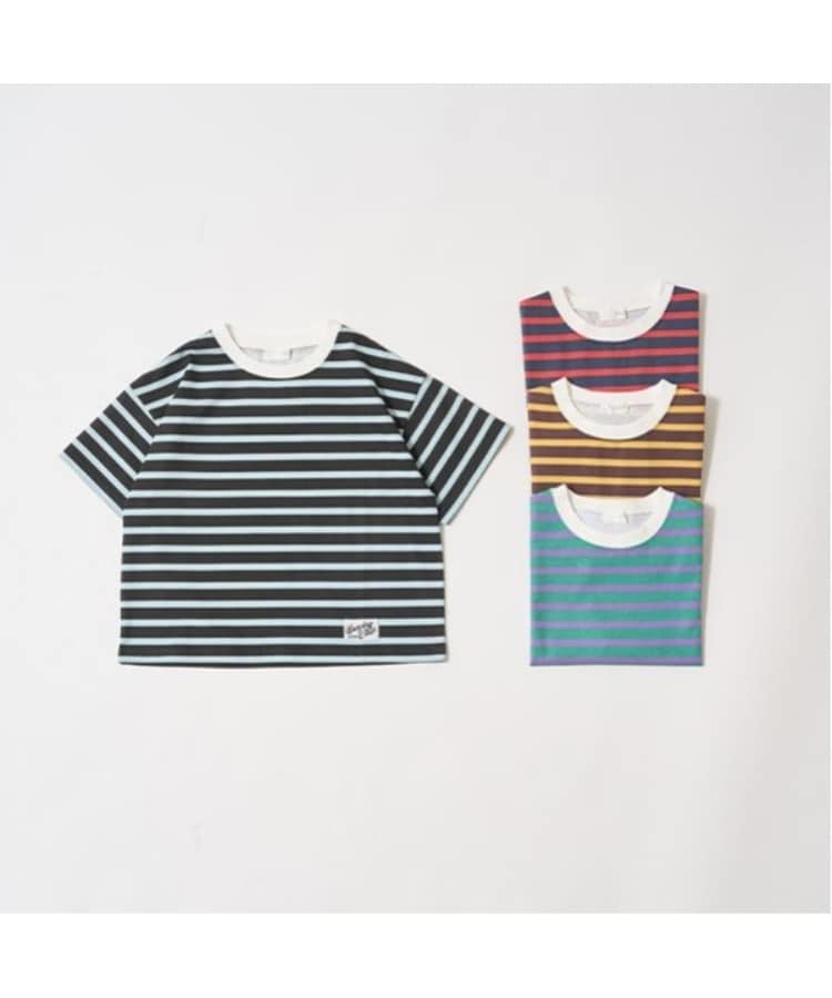 ビールーム(b.ROOM)の【カイテキ天竺】プリントボーダービッグTシャツ1
