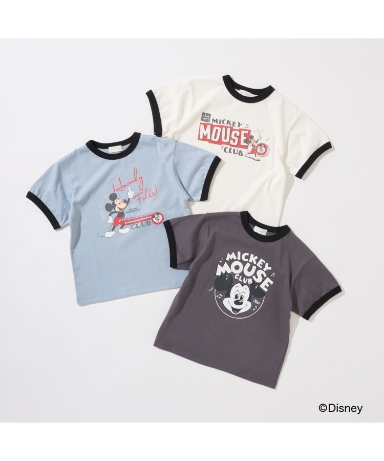 ビールーム(b.ROOM)の【Disney】【カイテキ天竺】アソートプリントリンガーTシャツ1