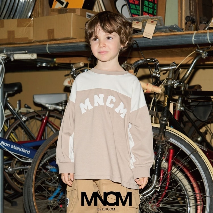 ビールーム(b.ROOM)の【MNCM】【カイテキ天竺】バイカラービッグTシャツ Ｔシャツ