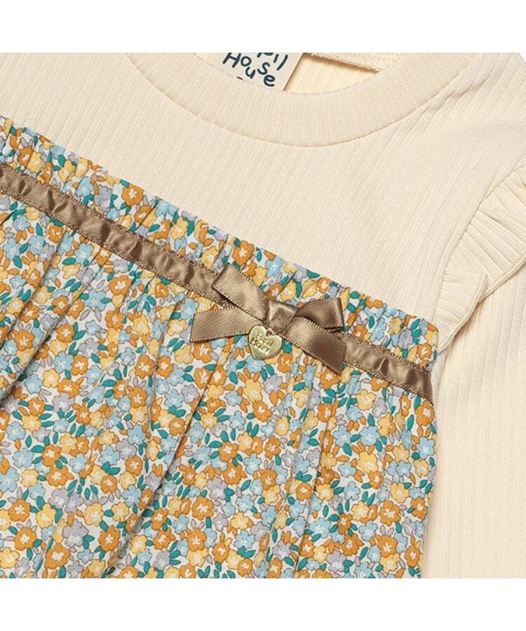 ピューピルハウス(Pupil House)の花柄切り替えチュニック5