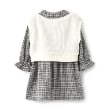 ピューピルハウス(Pupil House)のレイヤード風ネクタイワンピース1