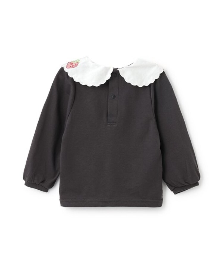 ピューピルハウス(Pupil House)の衿イチゴ刺しゅう長袖T1