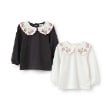 ピューピルハウス(Pupil House)の衿イチゴ刺しゅう長袖T6