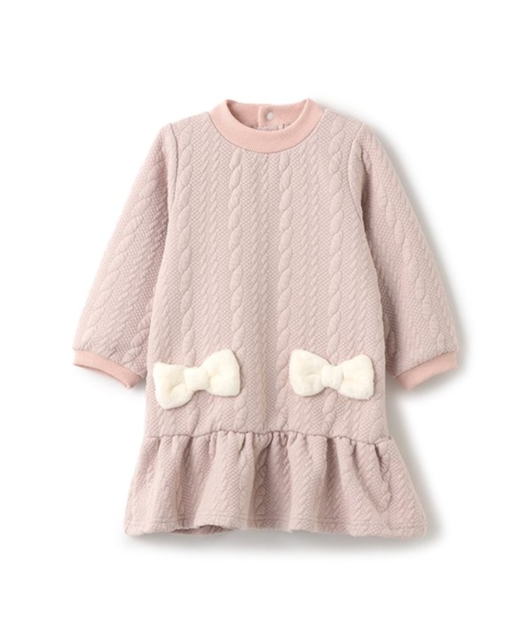 ピューピルハウス(Pupil House)のジャガードワンピース ピンク(071)