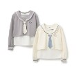 ピューピルハウス(Pupil House)の【milkycoast】セーラー衿短丈レイヤードPO13