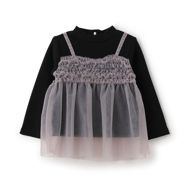 ピューピルハウス(Pupil House)のチュールビスチェドッキング長T Ｔシャツ