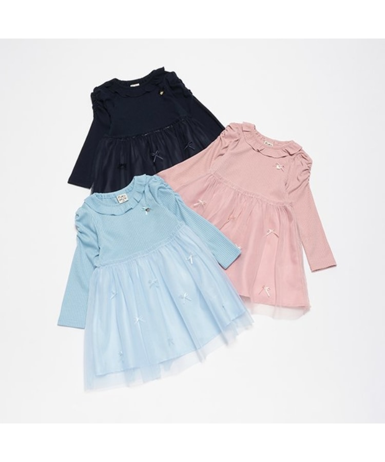 ピューピルハウス(Pupil House)のリボンチュールドッキングワンピ8
