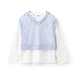 ピューピルハウス(Pupil House)のMCメッシュベスト＋長袖Tシャツ サックスブルー(090)