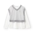 ピューピルハウス(Pupil House)のMCメッシュベスト＋長袖Tシャツ グレー(012)