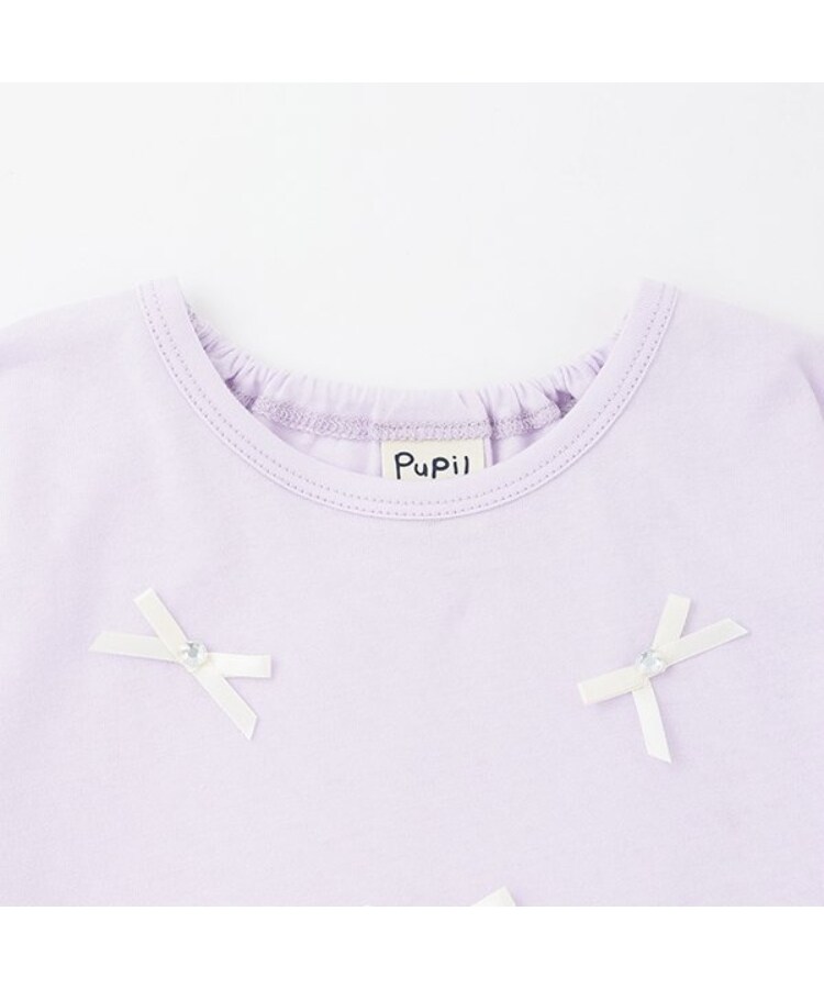 ピューピルハウス(Pupil House)のリボンいっぱいバルーン裾半そでTシャツ2